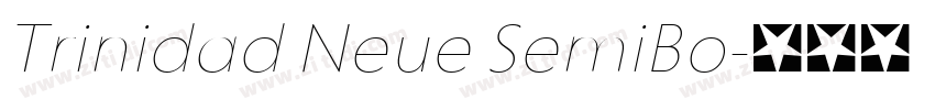 Trinidad Neue SemiBo字体转换